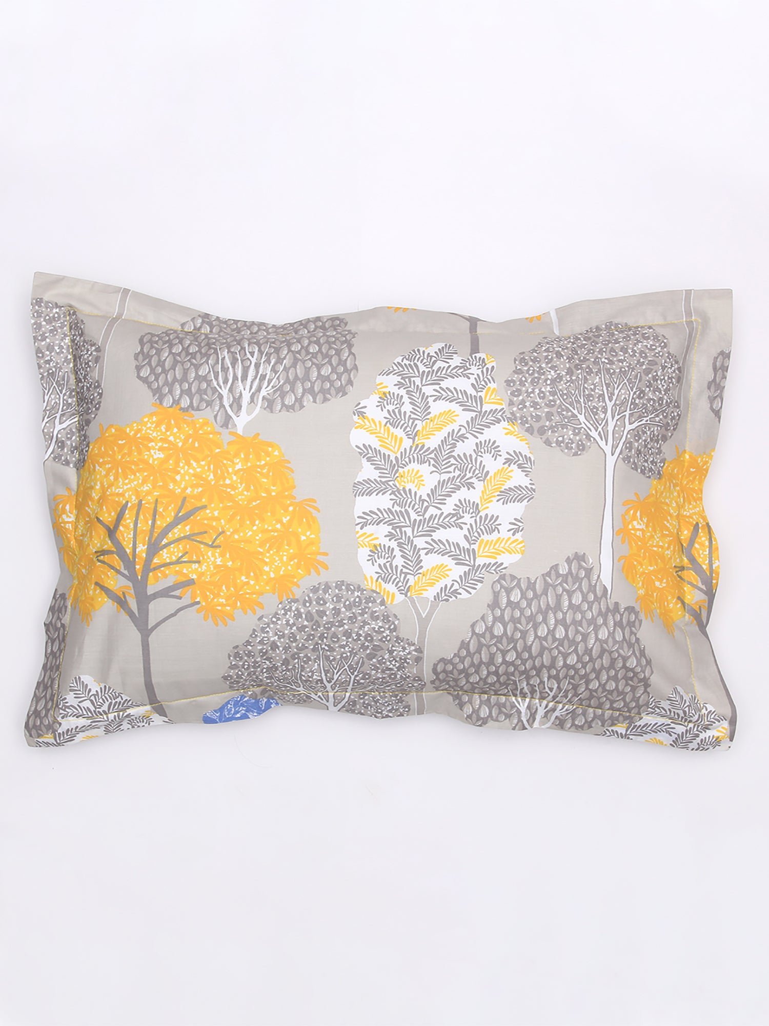 Saptaparni Pillow Cover (Yellow)