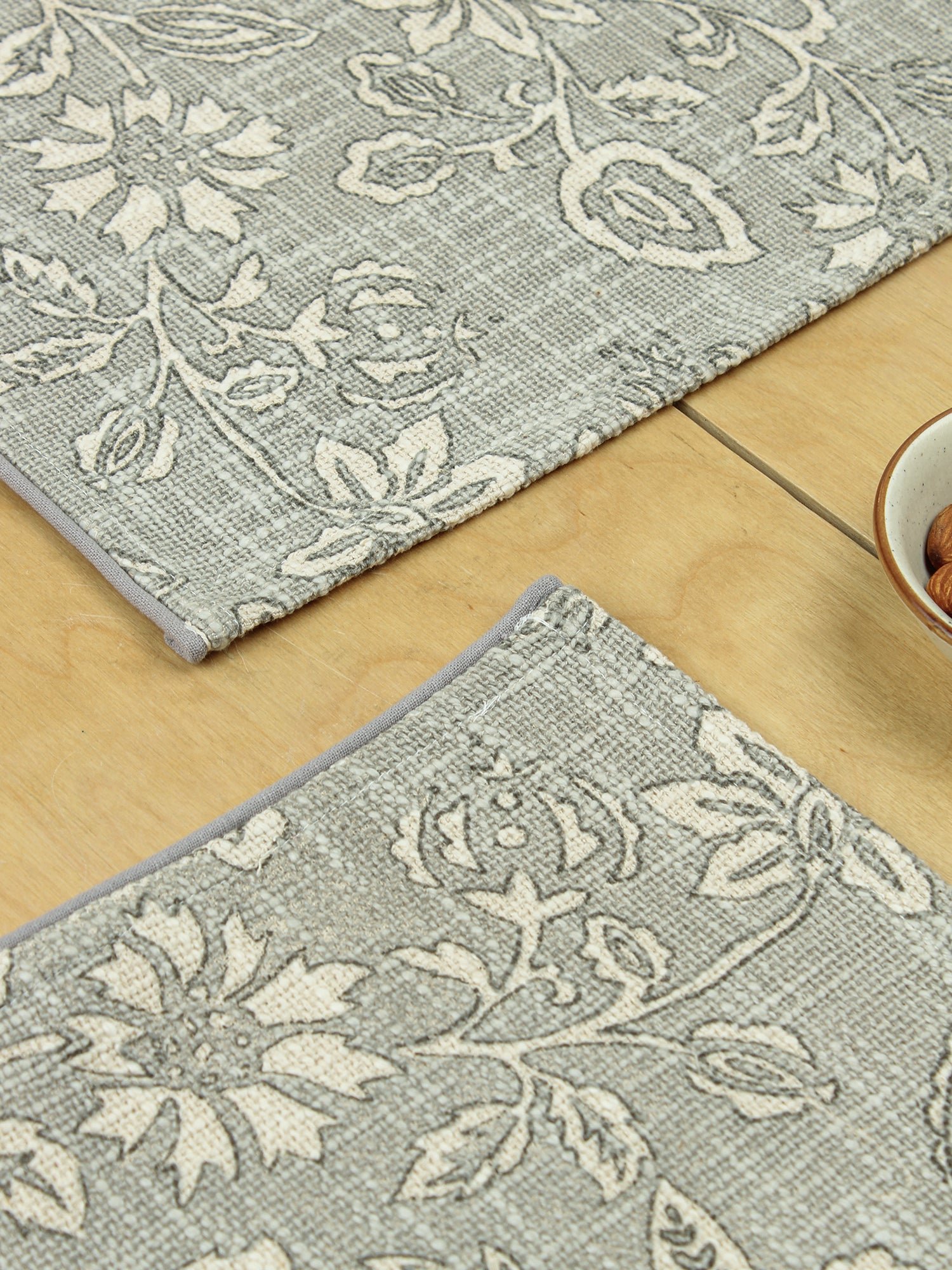 Botanical Garden Set Of 2 Placemats - (Grey)