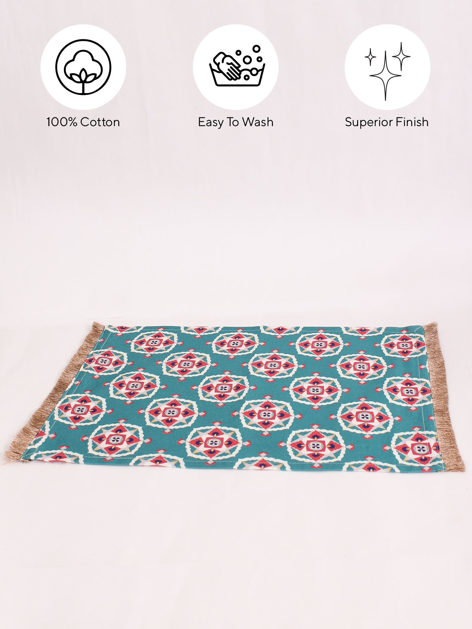 Gulshan - Set Of 2 Placemats (Teal)