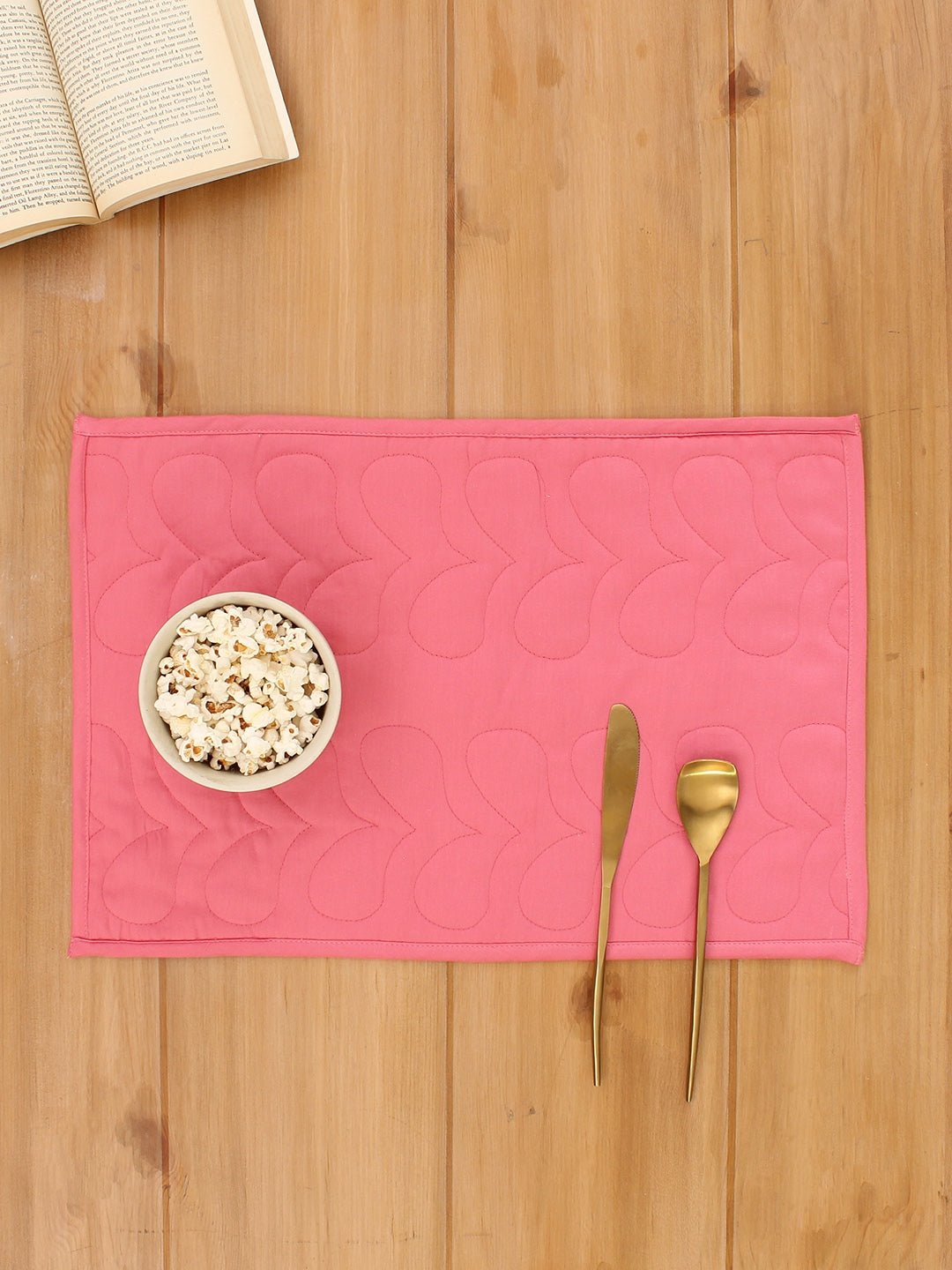Kaliveli - Set Of 2 Placemats (Dark Pink)