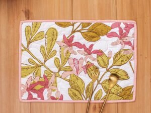 Senjana – Set Of 2 Placemats (Pink)