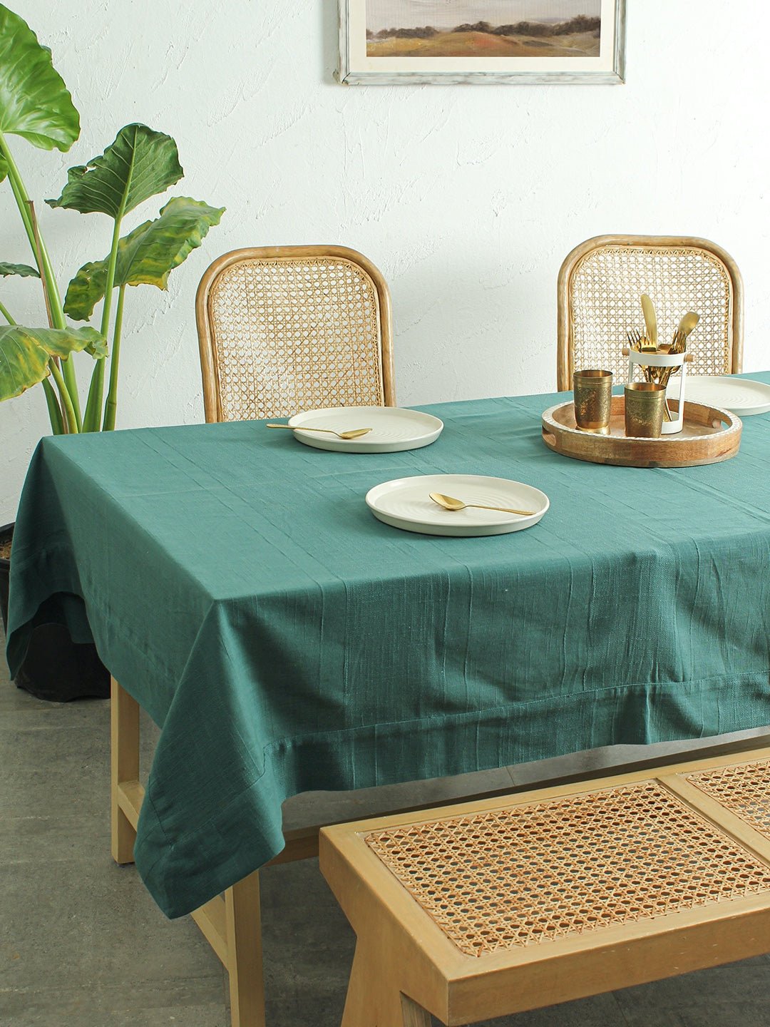 Herringbone 1 Table Cover - (Green) - Large