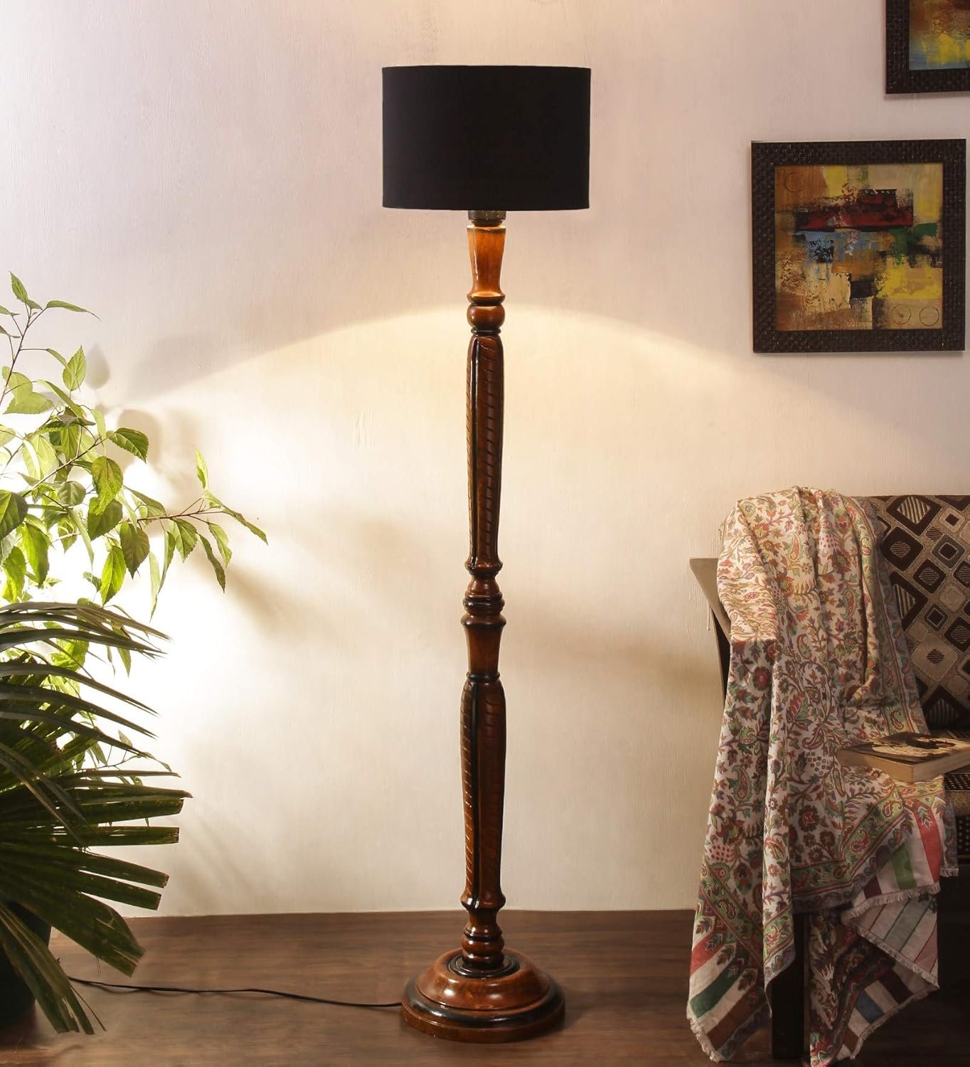 Lack Cotton Wooden Floor lamp