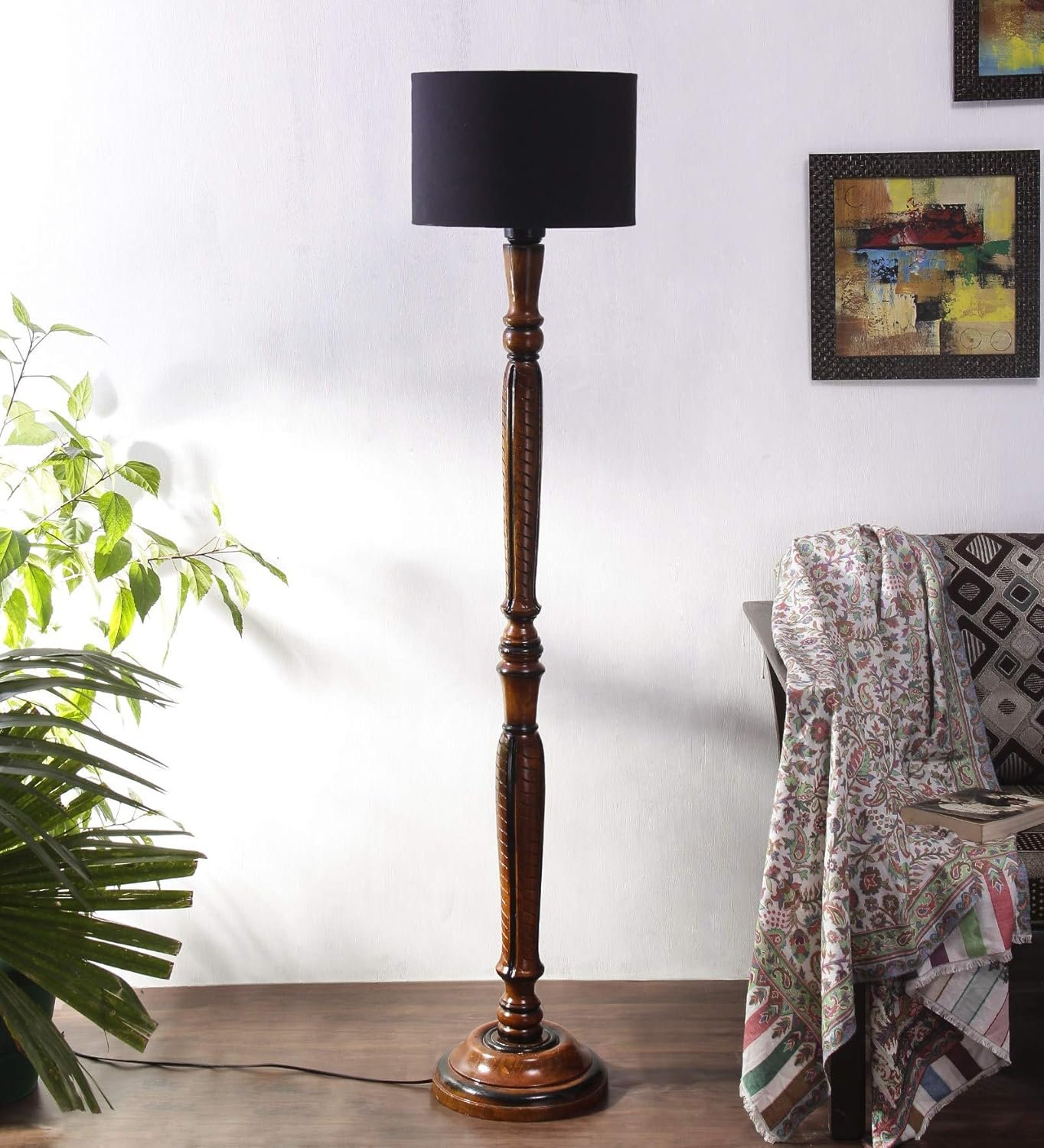 Lack Cotton Wooden Floor lamp