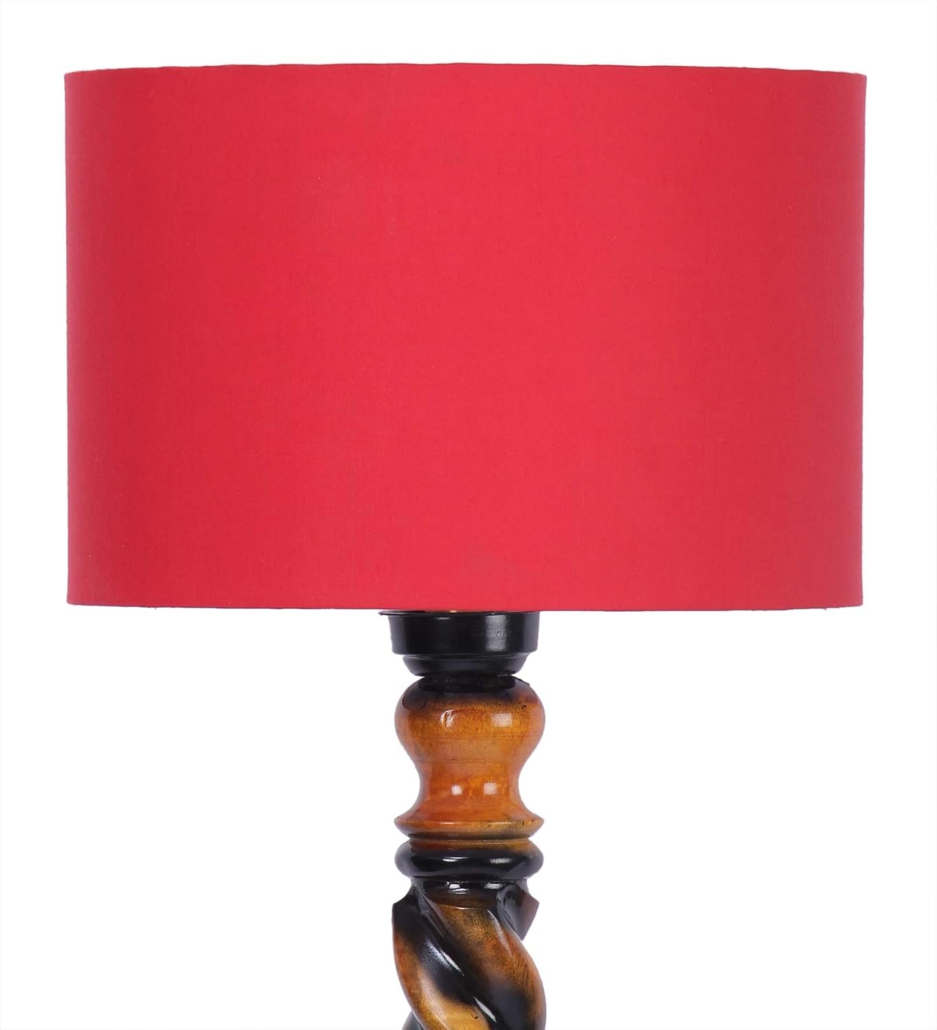 Red Cotton Drum Designer Fashionable Carving Floor Lamp for Home Decor (Red, Medium)