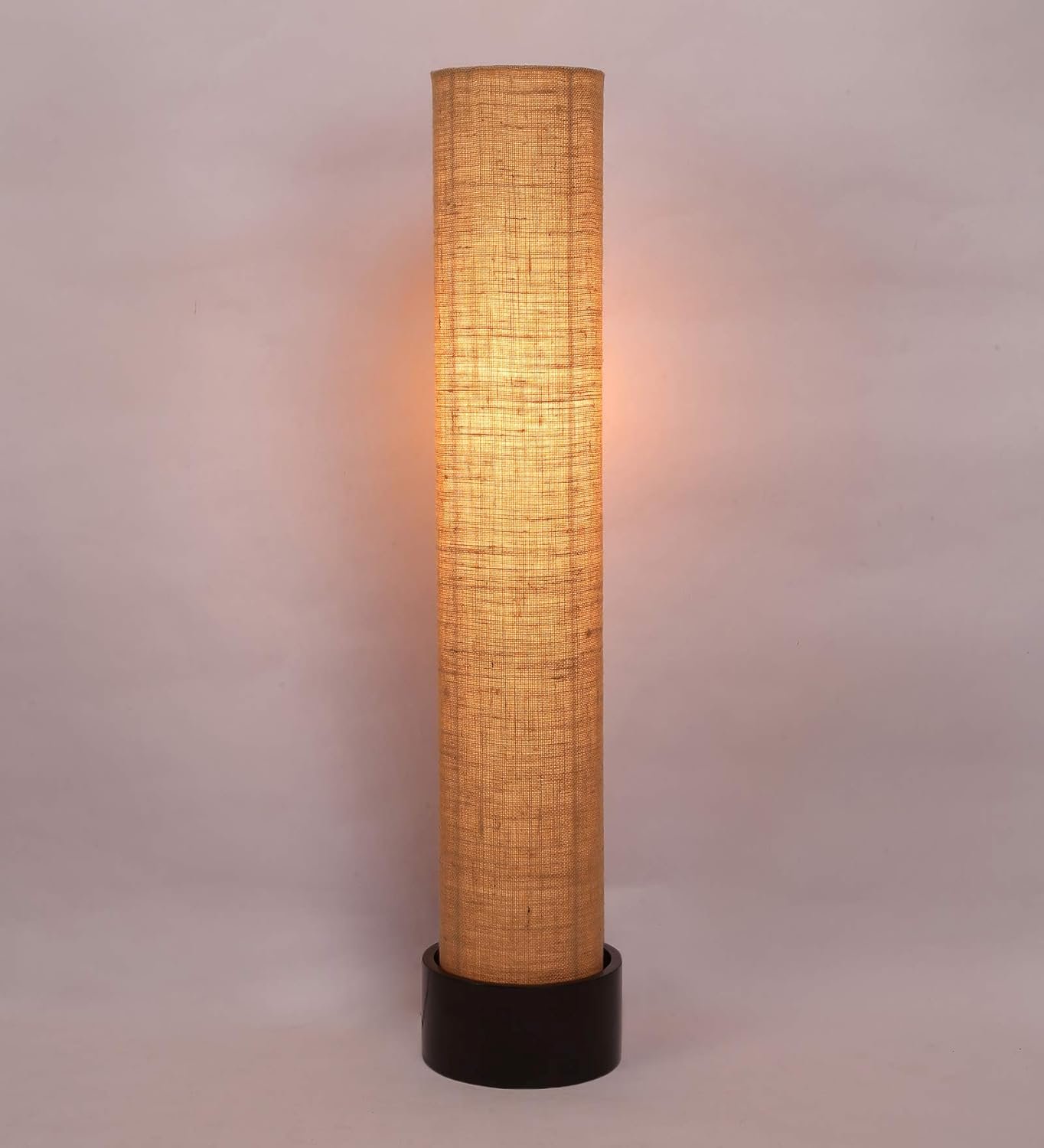 Beige Jute Round Brown Wood Floor Lamps (Beige,Jute)