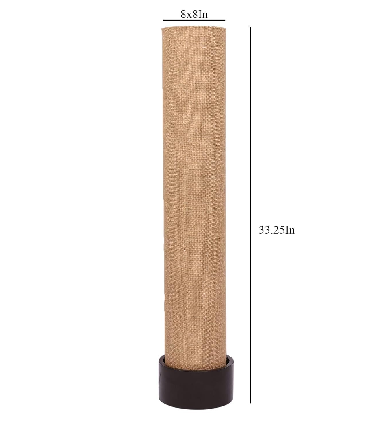 Beige Jute Round Brown Wood Floor Lamps (Beige,Jute)