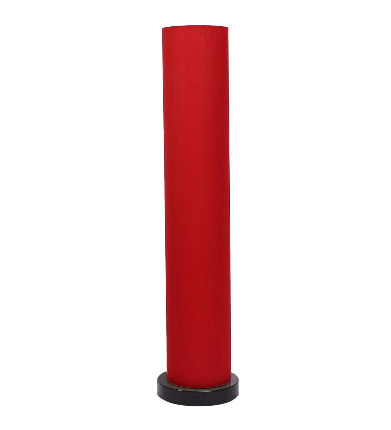 Red Round Cotton Iron Floor Lamps (Red,Cotton)