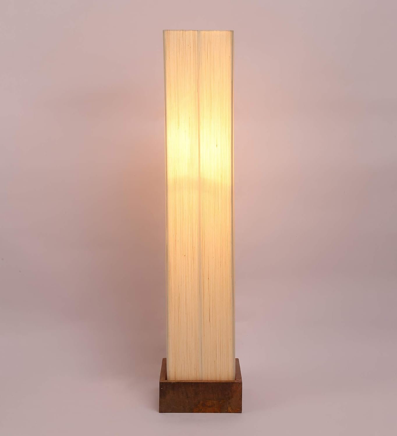 Faux Wood Lamp, Off-White, Pack of 1