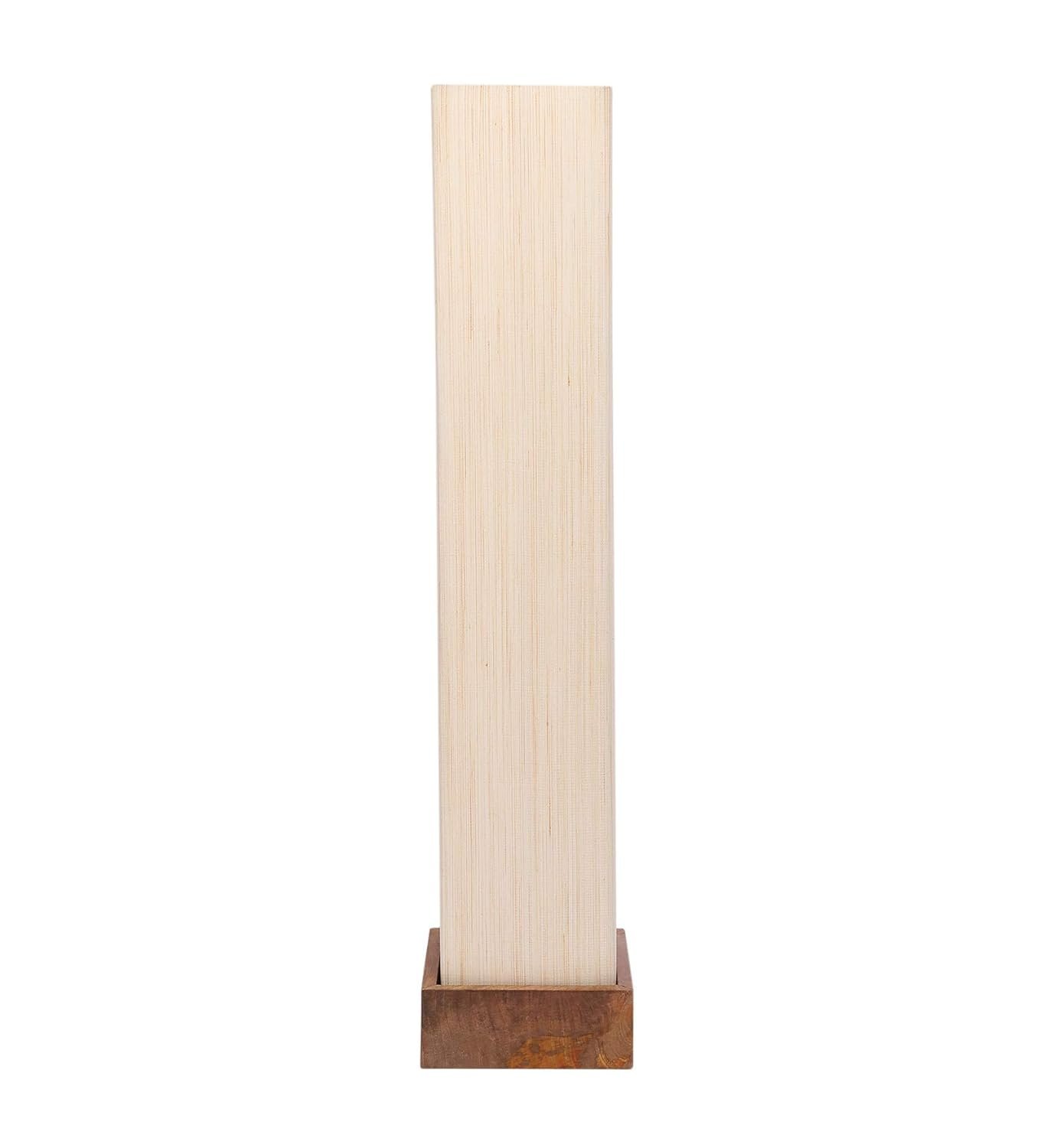 Faux Wood Lamp, Off-White, Pack of 1