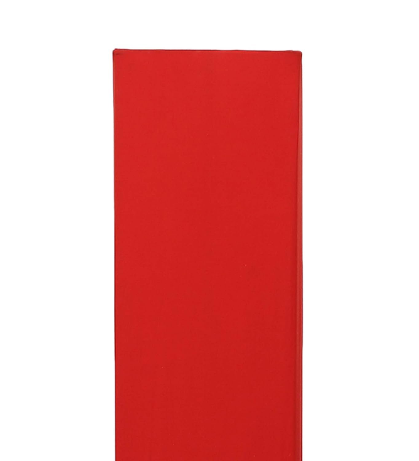 Red Cotton Square Natural Wood Floor Lamps (Red,Cotton)