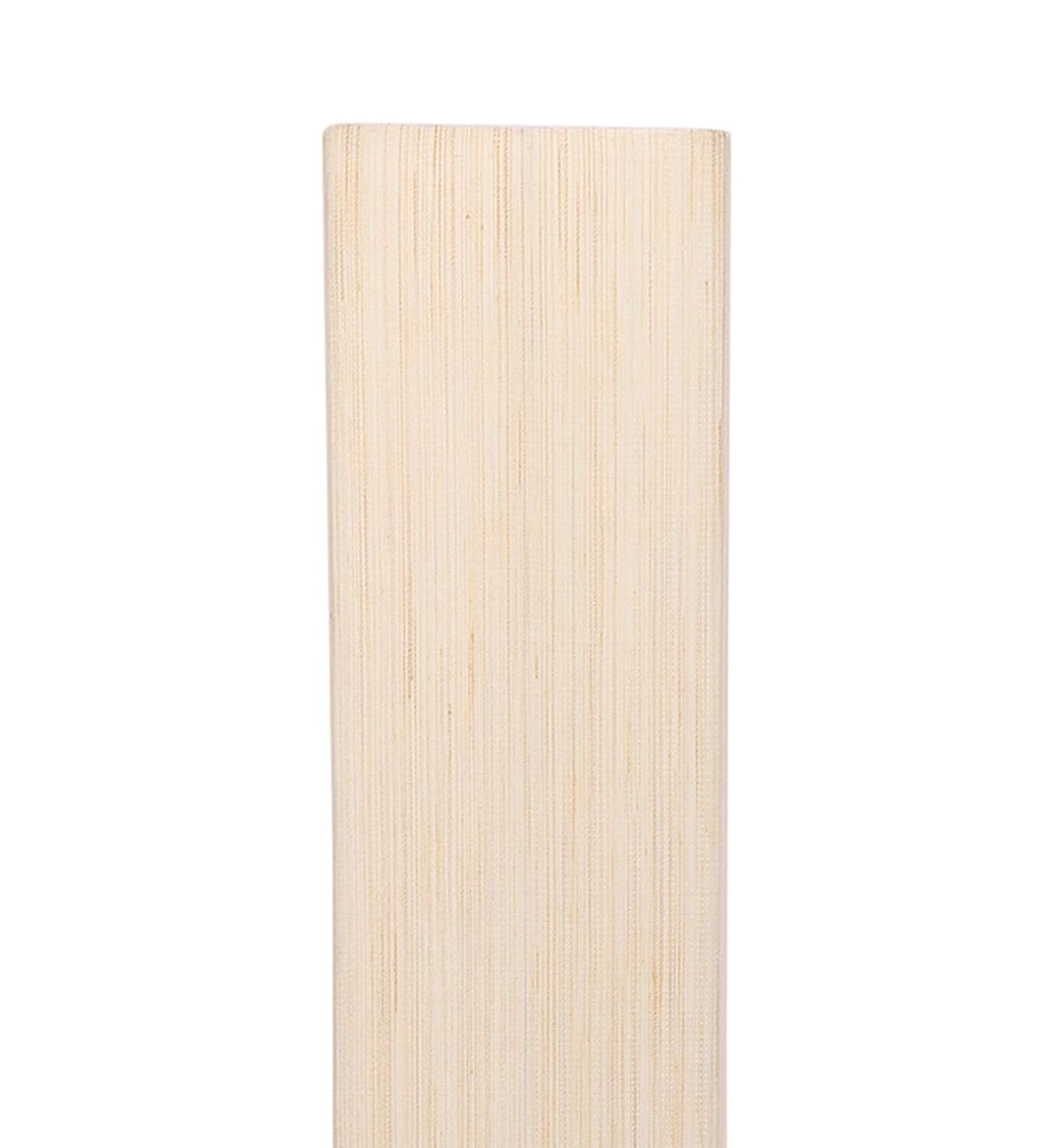 Cotton Square Wooden Floor Lamps (Off White, Khadi)