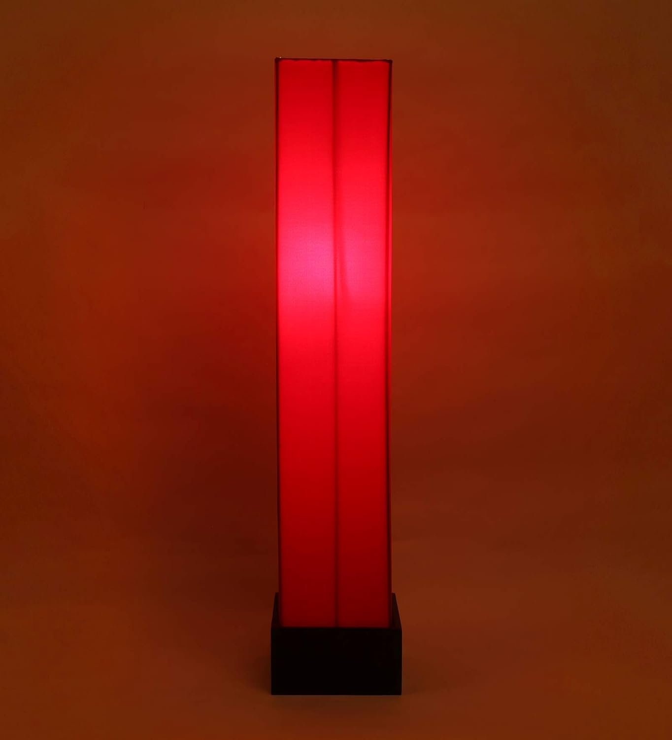 Cotton Square Wooden Floor Lamps (Red)