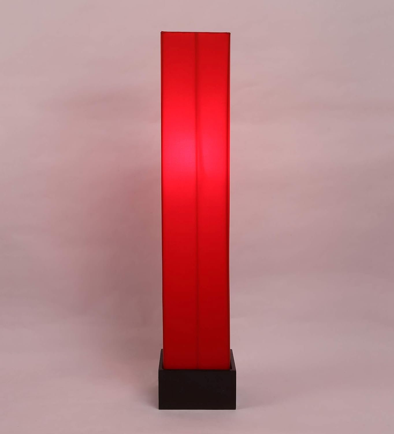Cotton Square Wooden Floor Lamps (Red)