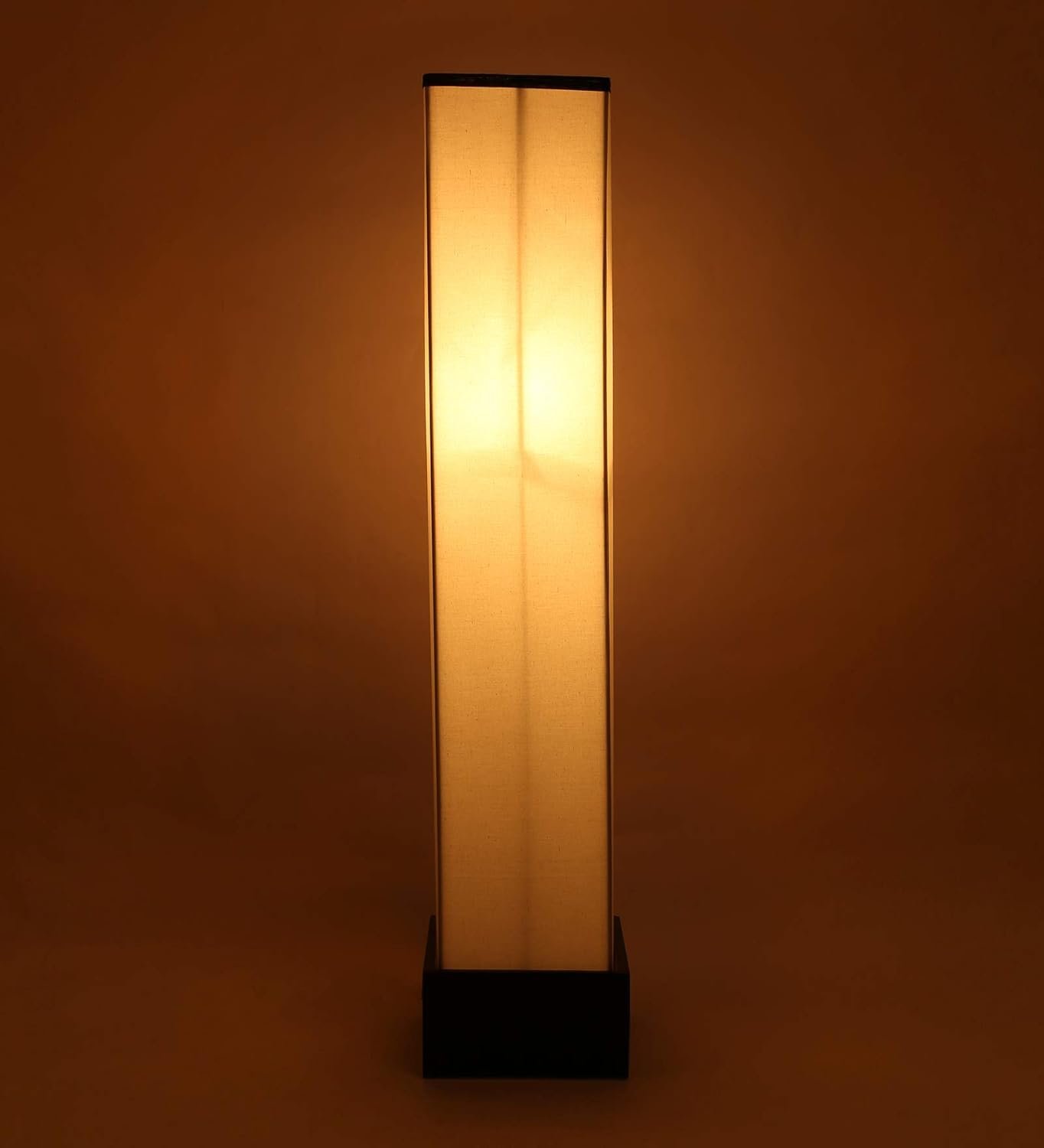 Cotton Square Wooden Floor Lamps (Multicolor)