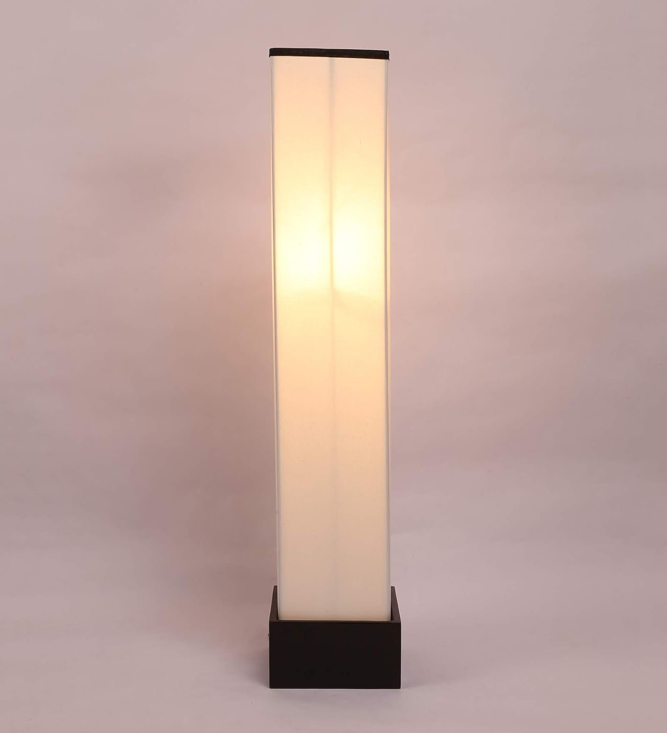 Cotton Square Wooden Floor Lamps (Multicolor)