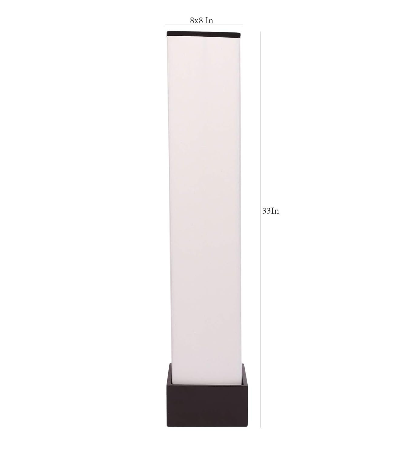 Cotton Square Wooden Floor Lamps (Multicolor)