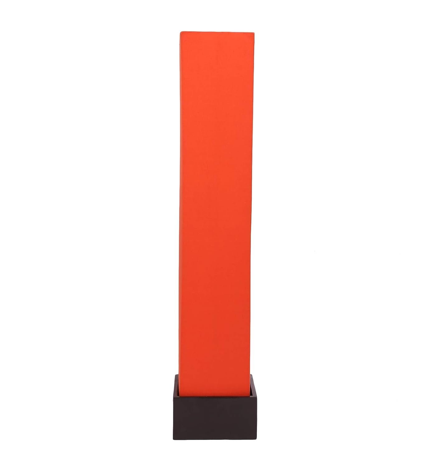 Cotton Square Brown Wood Floor Lamps (Orange)