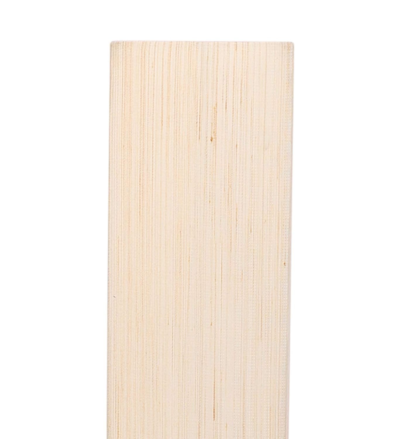 Khadi Cotton Square Iron Floor Lamps (Off White)