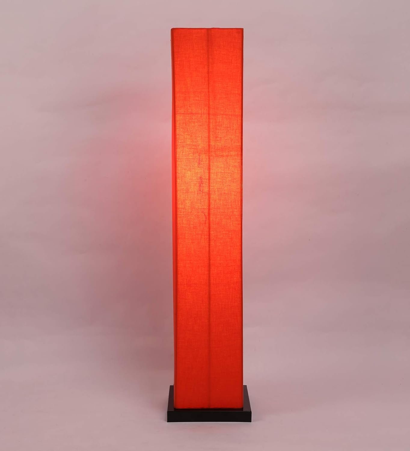 Orange Cotton Square Iron Floor Lamps (Orange,Cotton)