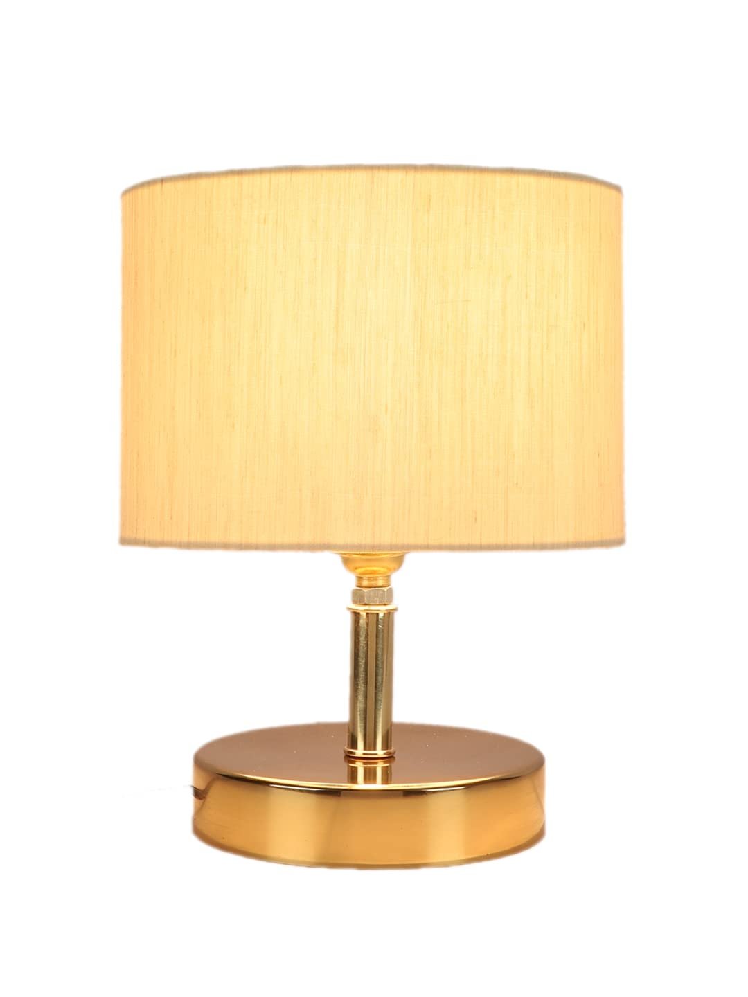 Metal Table lamp with Off-White Cotton Shade