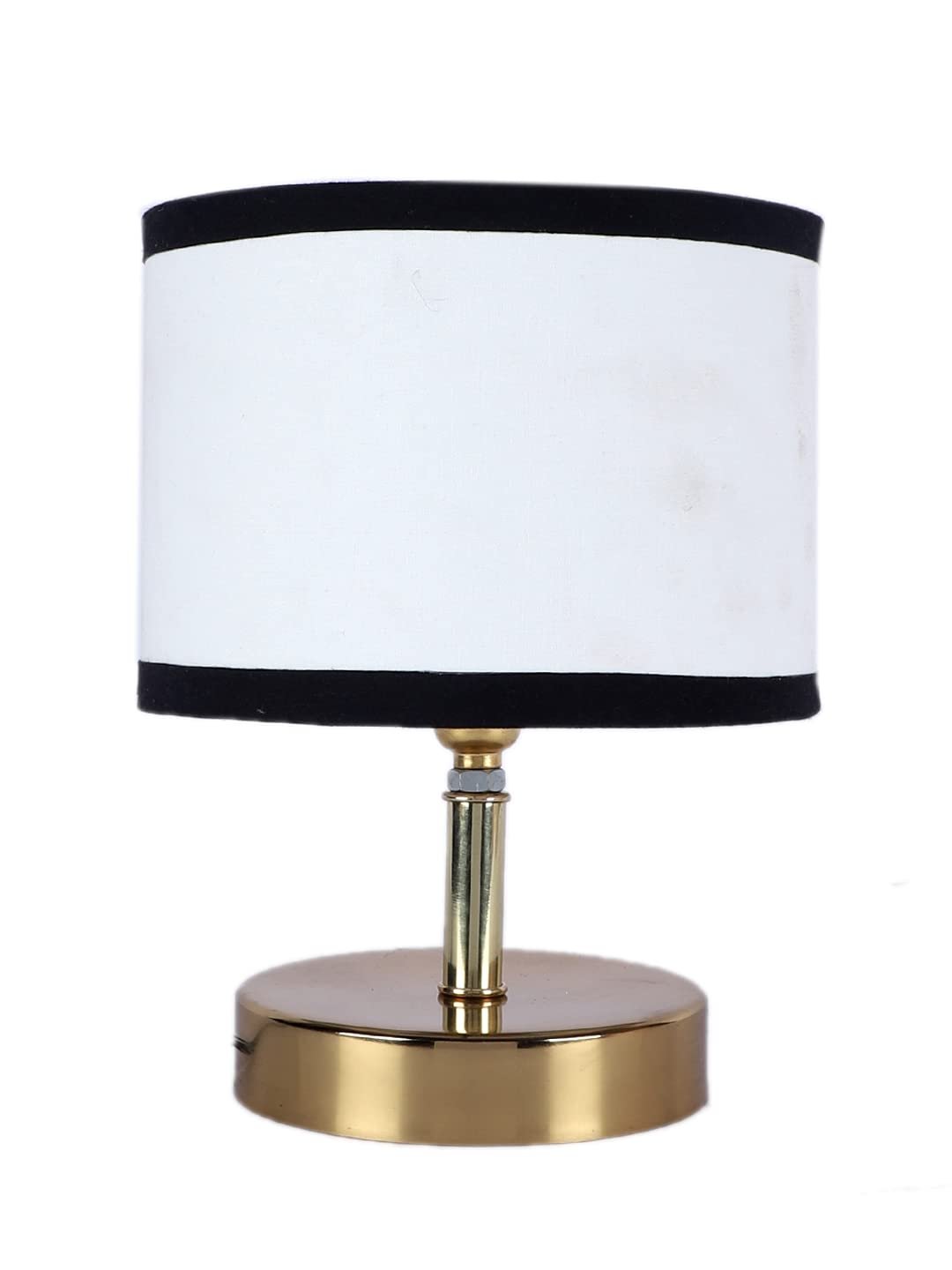 Metal Table lamp with Multicolor Cotton Shade