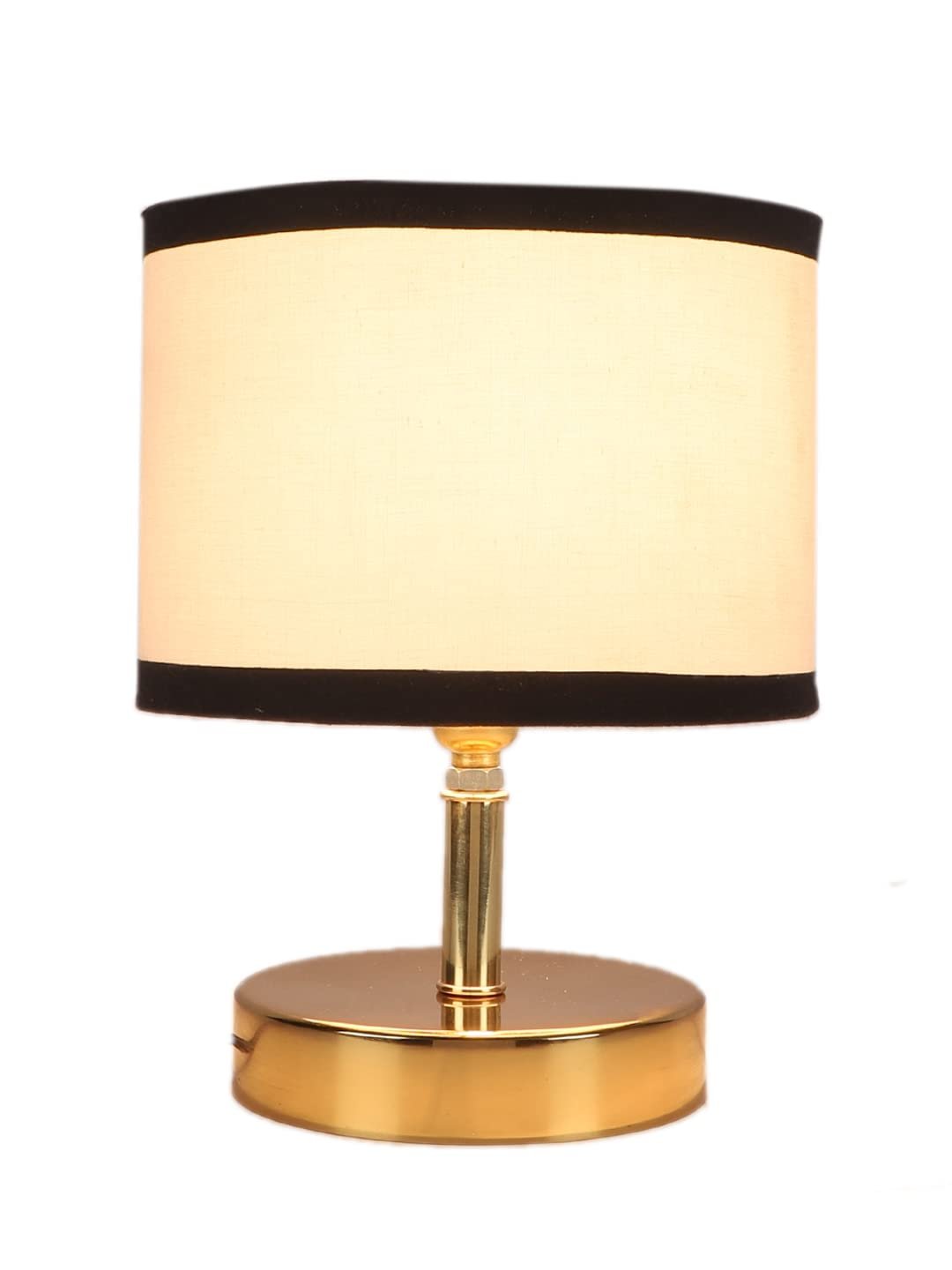 Metal Table lamp with Multicolor Cotton Shade