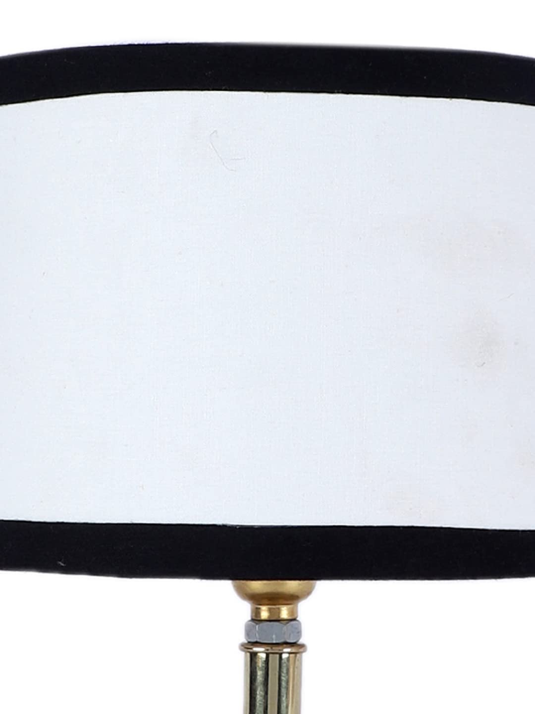 Metal Table lamp with Multicolor Cotton Shade