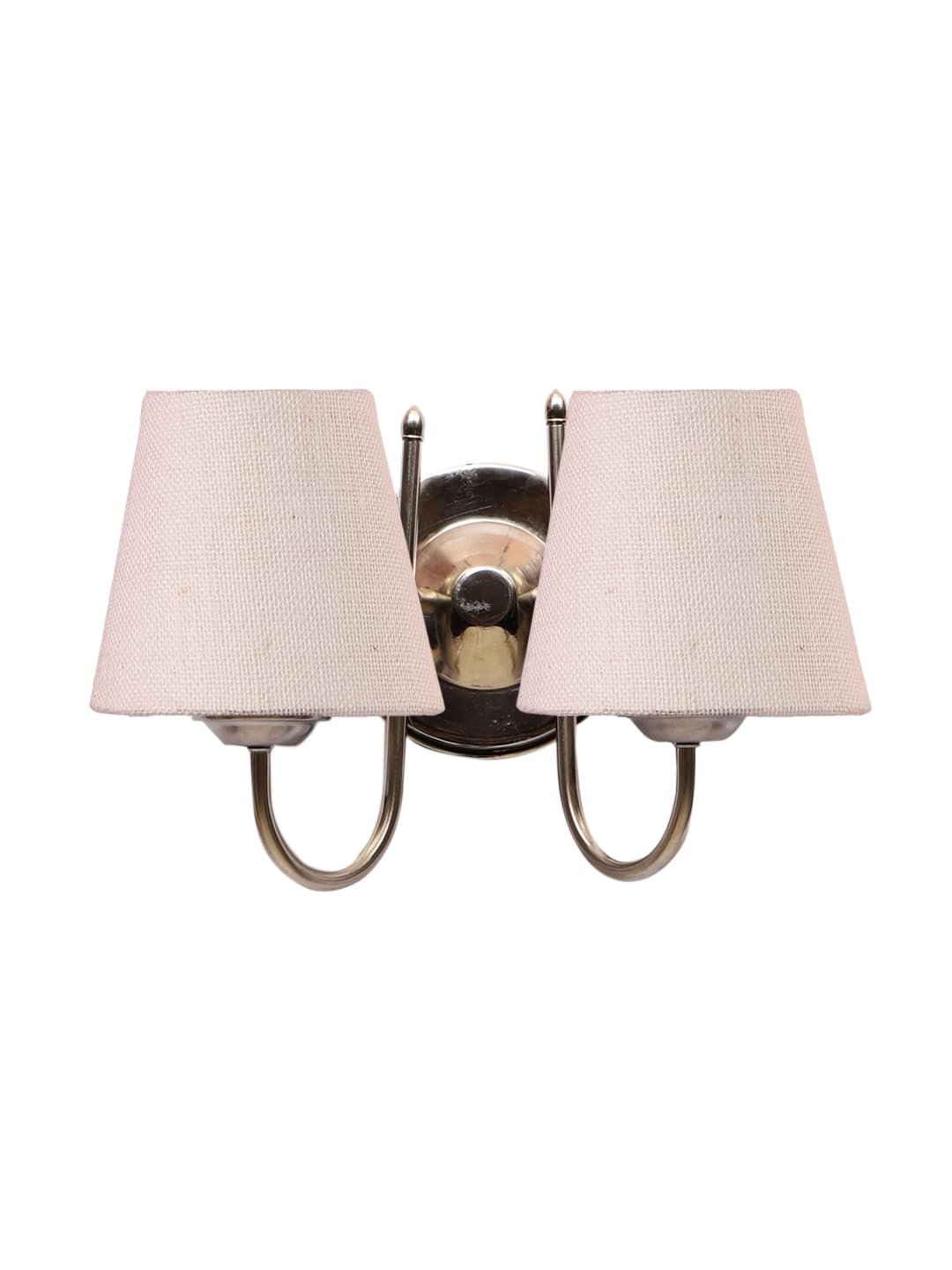 Metal Table lamp with Beige Jute Shade