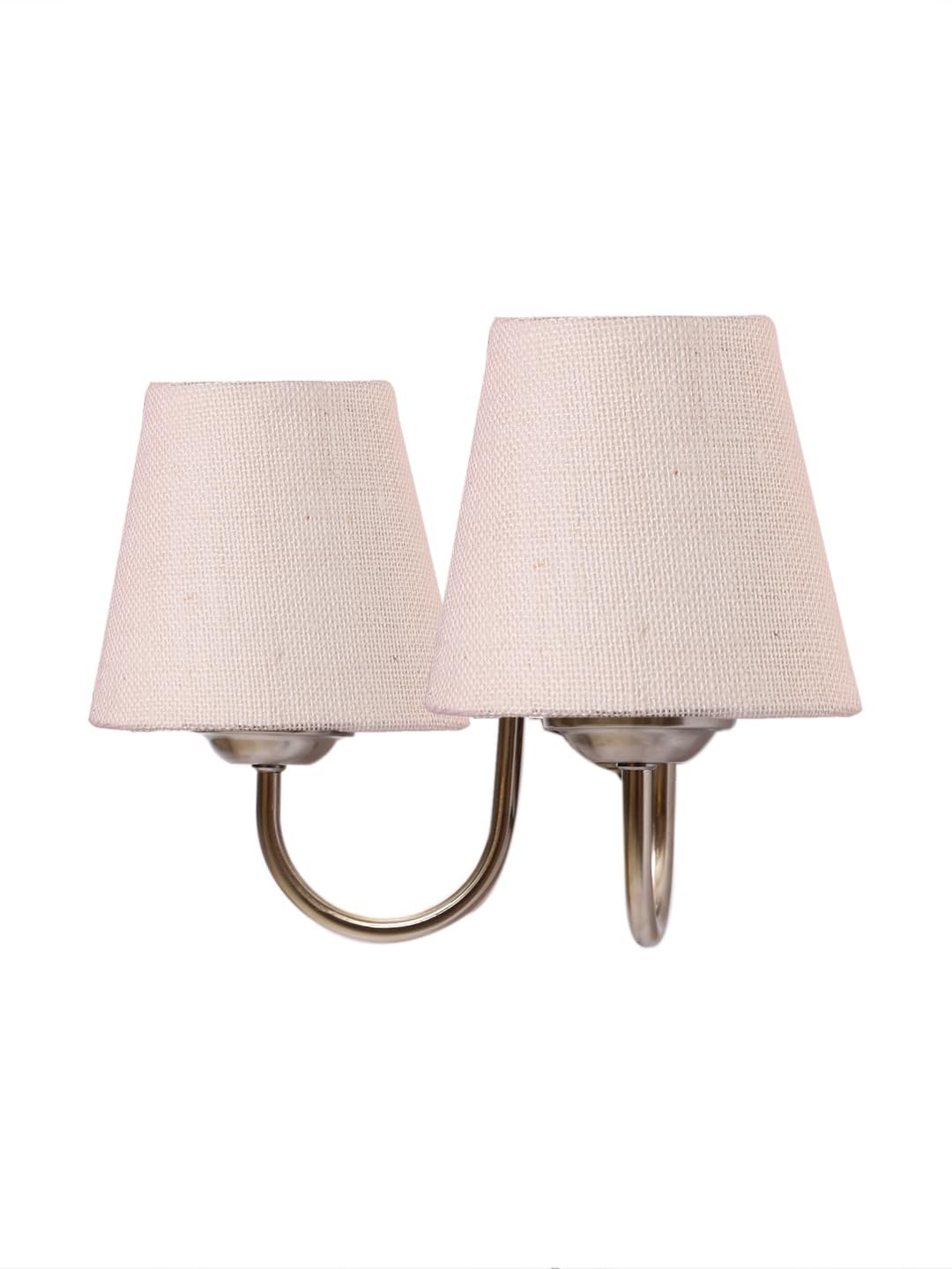 Metal Table lamp with Beige Jute Shade