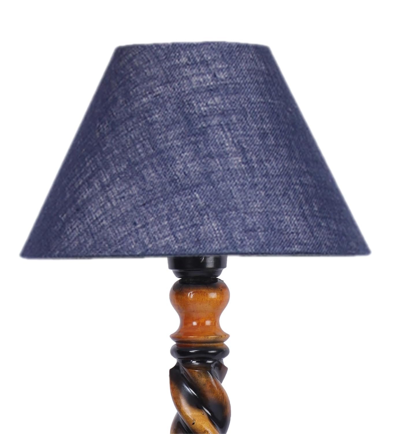 Blue Jute Wooden Floor Lamp -31-(14x55.75inches) -Closed Snake