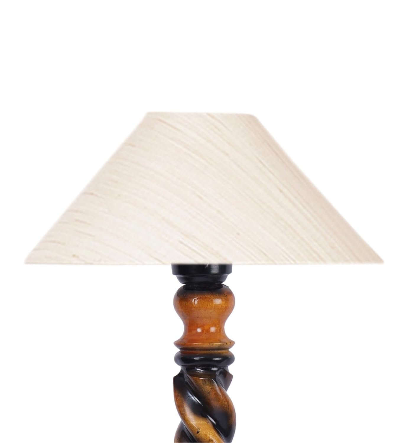 Off-White Cotton Coolie Floor Lamp -46(13x53.75inches)-Closed Snake