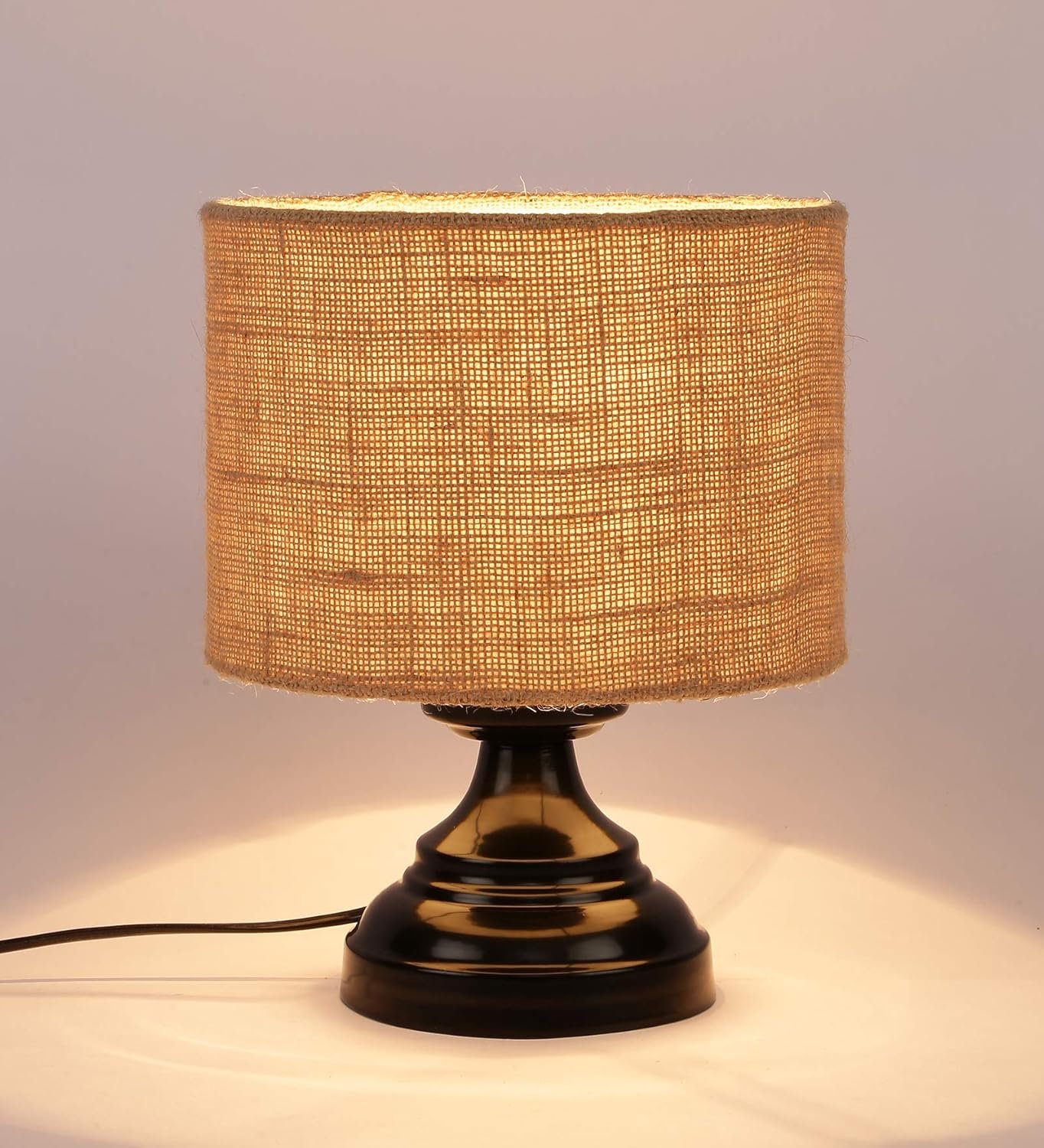 Jute Table Lamp (Beige)