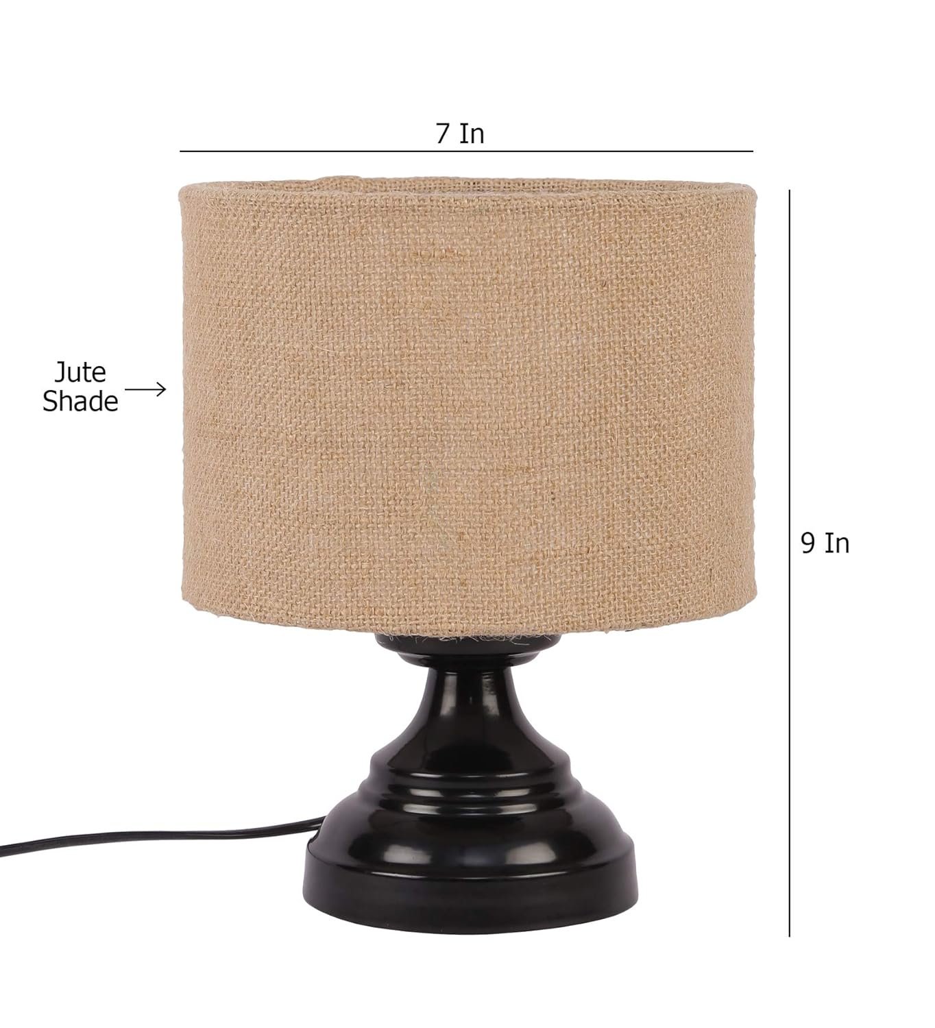 Jute Table Lamp (Beige)
