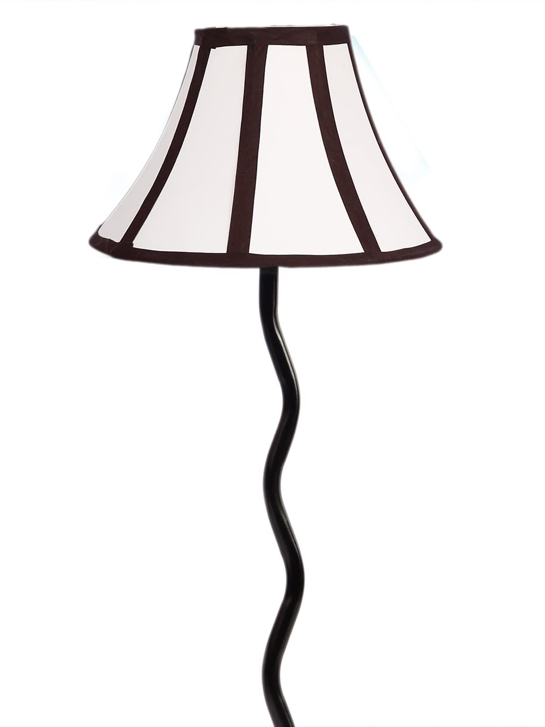 Multi Cotton Zig Zag Table lamp with Iron Base (AE17)