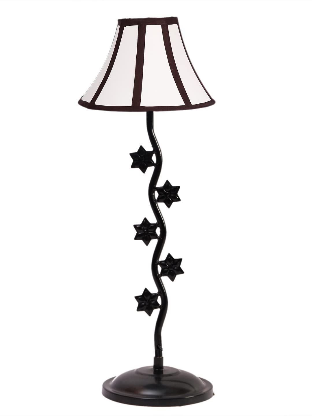 Multi Cotton Zig Zag Star Table lamp with Iron Base (AE36)
