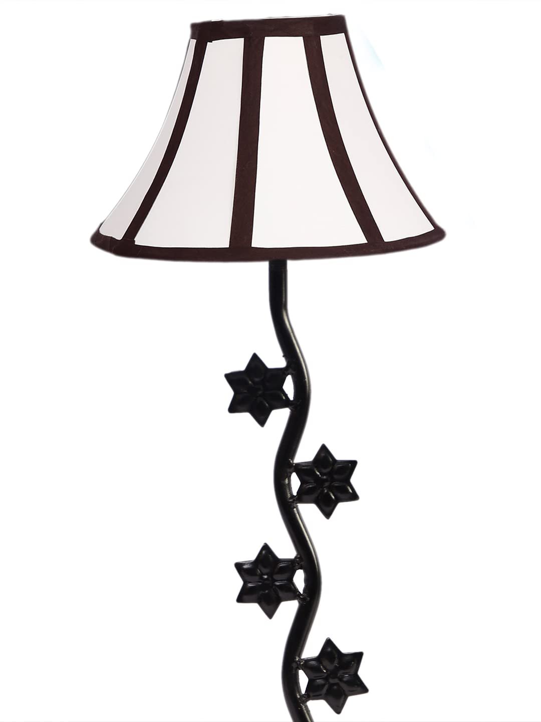 Multi Cotton Zig Zag Star Table lamp with Iron Base (AE36)