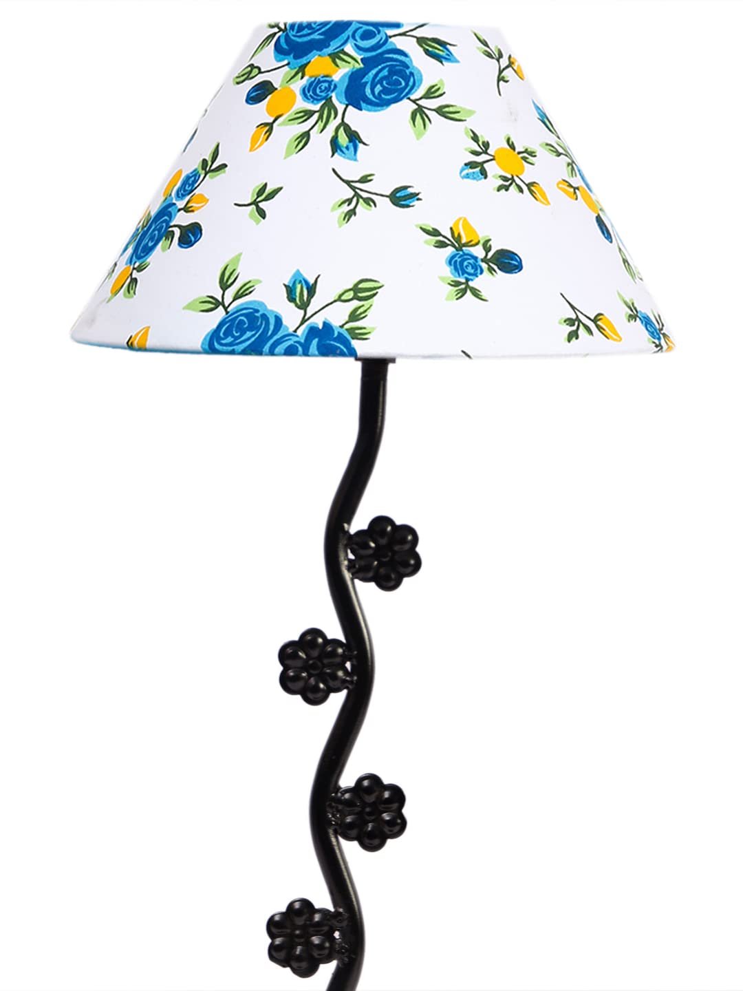 Printed Cotton Zig zag Tikli Table lamp with Iron Base (AE50)