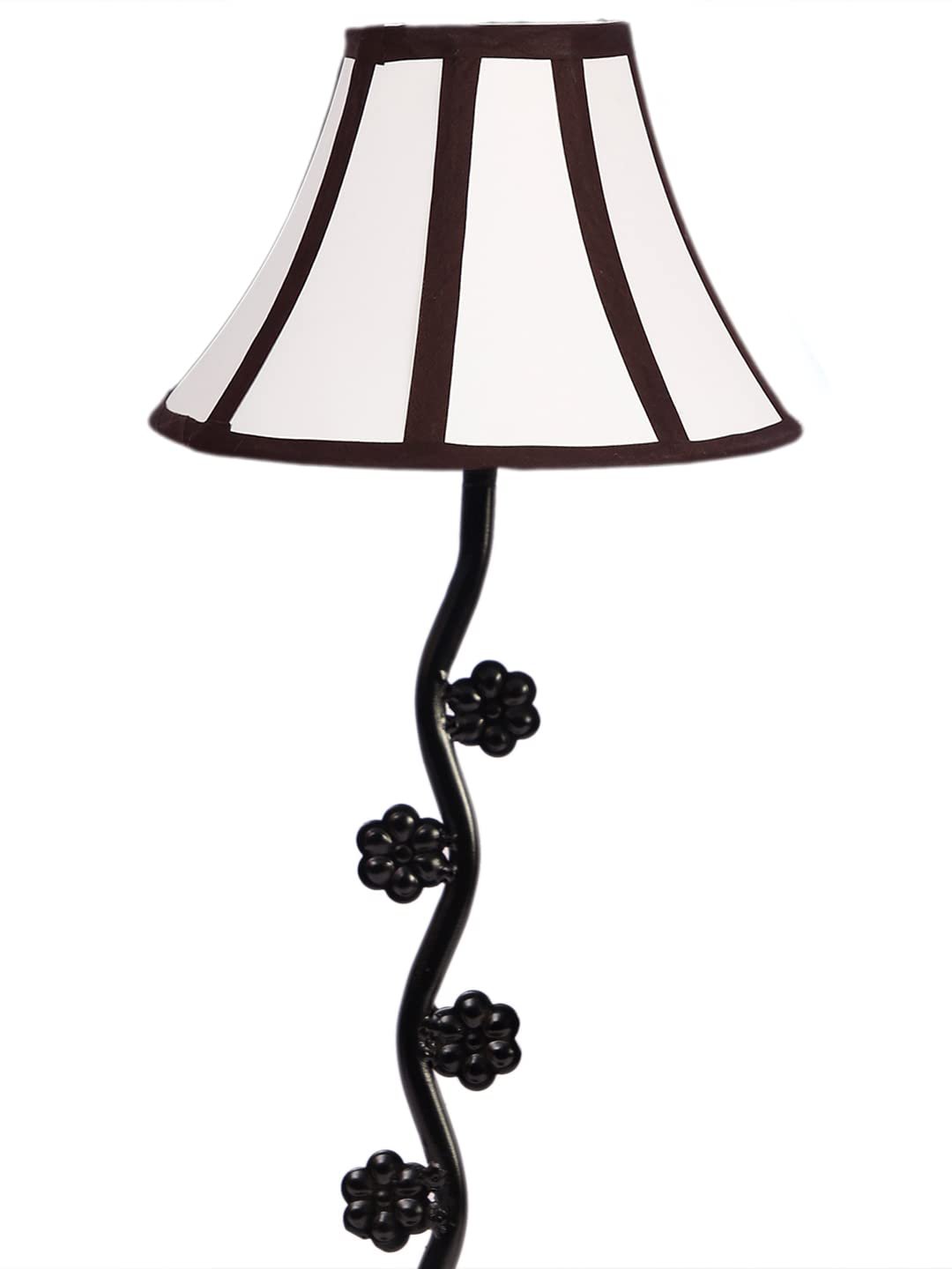 Multi Cotton Zig Zag Tikli Table lamp with Iron Base (AE55)