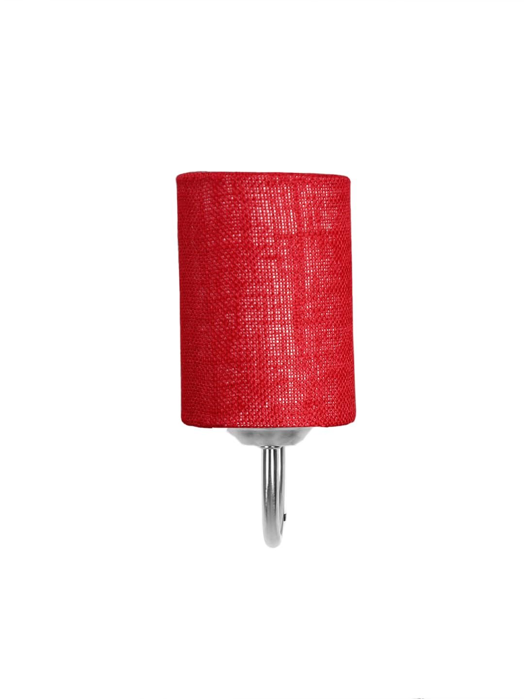Wood Table lamp with Multicolor Cotton Shade
