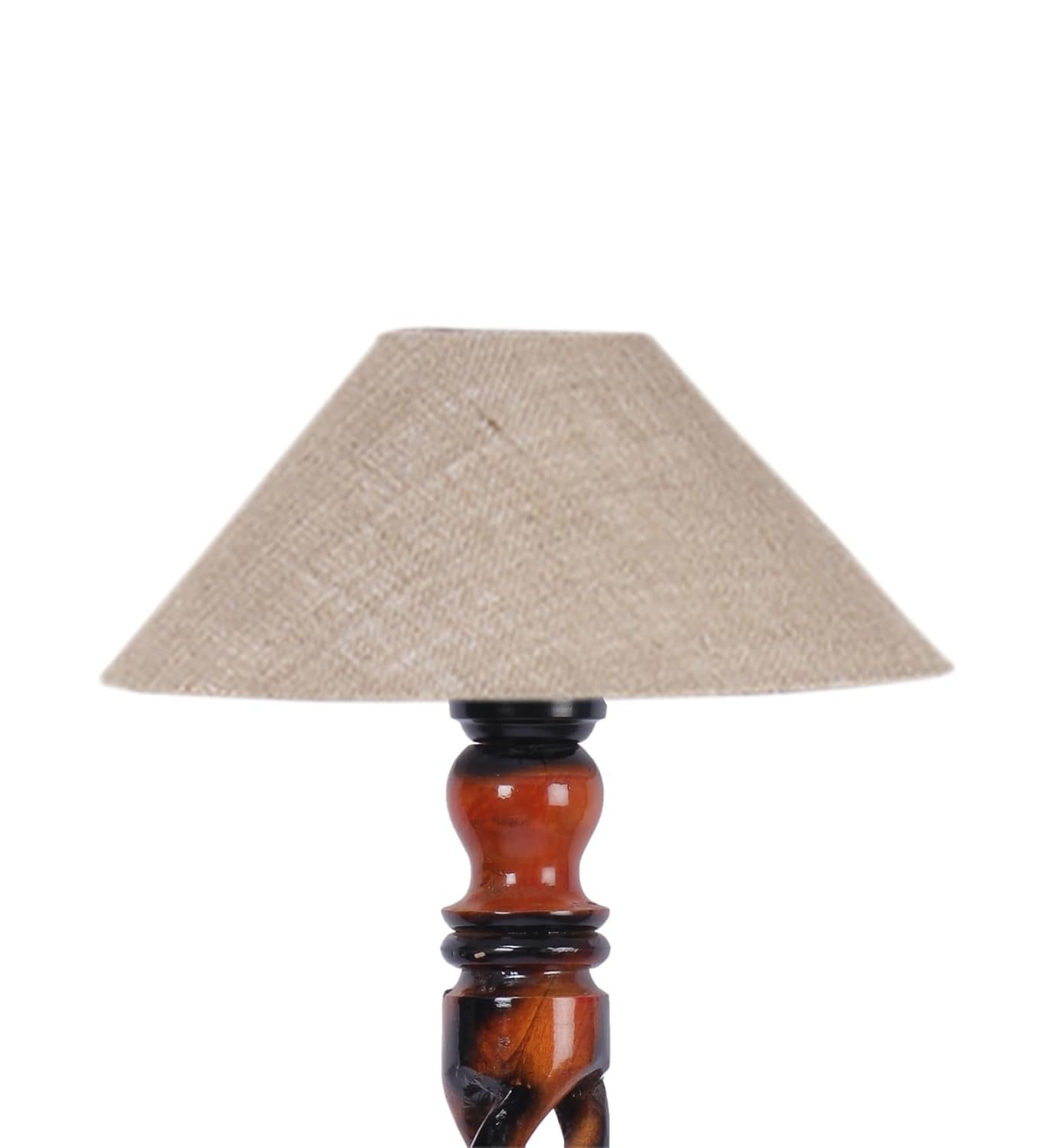 Beige Jute Coolie Floor Lamp -45-(13x53.75 Inches)-Open Snake