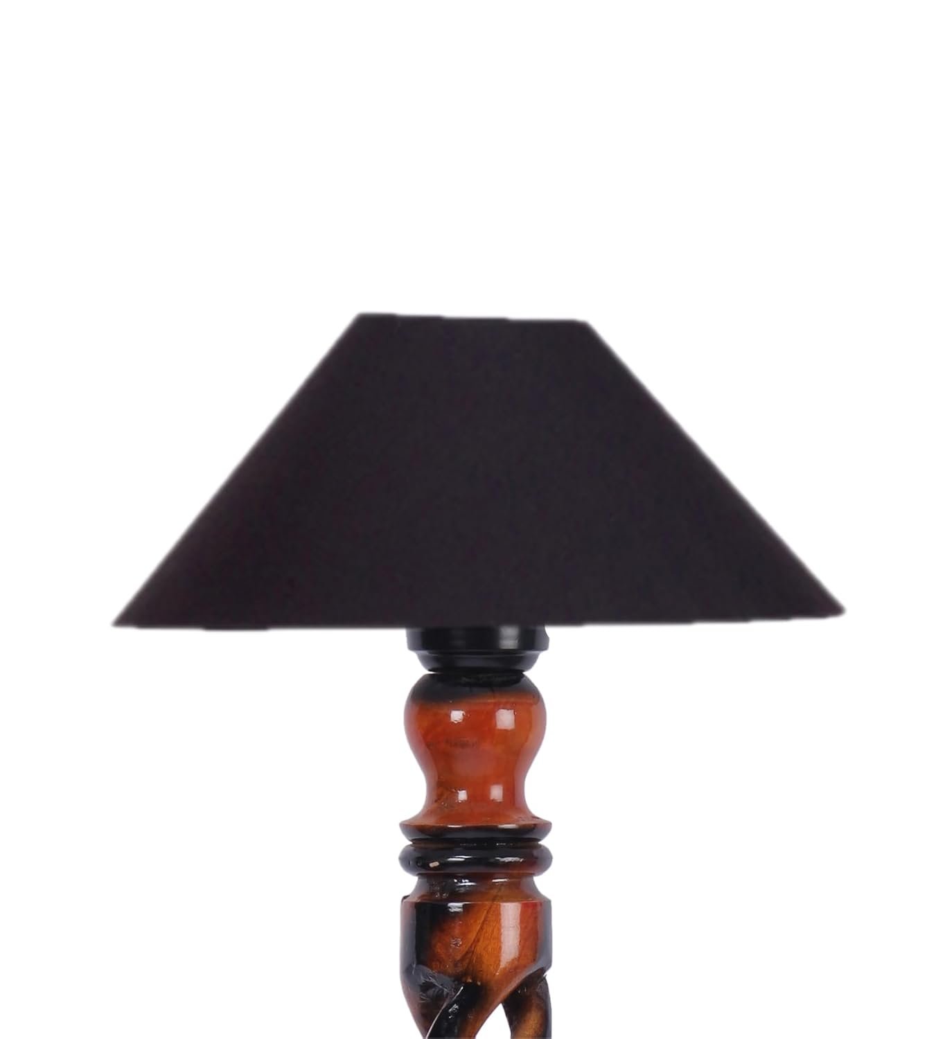 Black Cotton Coolie Floor Lamp -48(13x53.75 inches)-Open Snake