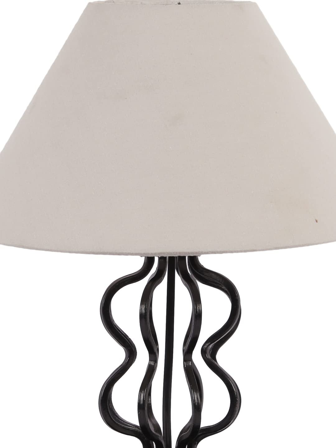 Grey Cotton Shade Iron Table Lamp