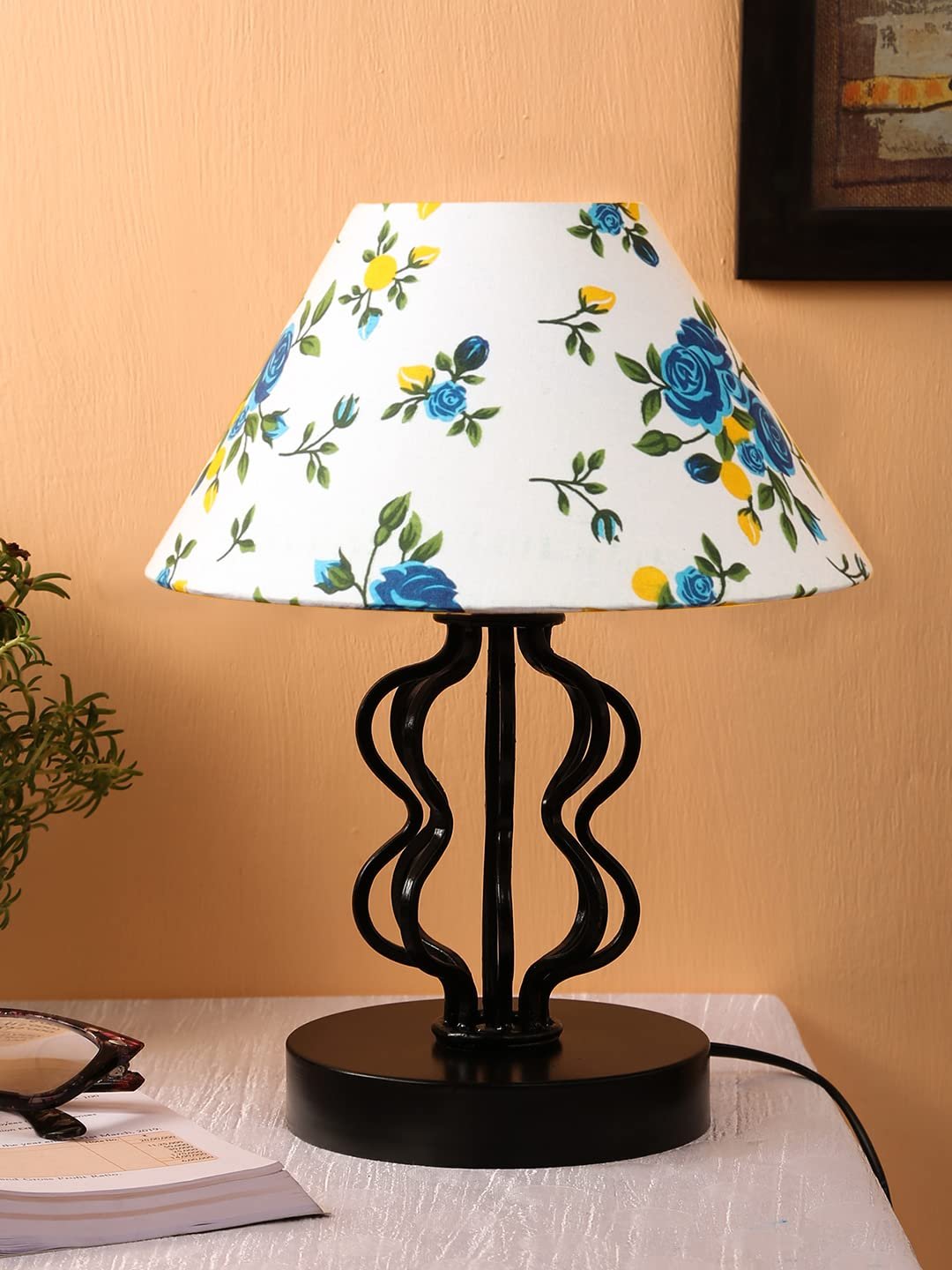 Multi Cotton Shade Iron Table Lamp(APA122)