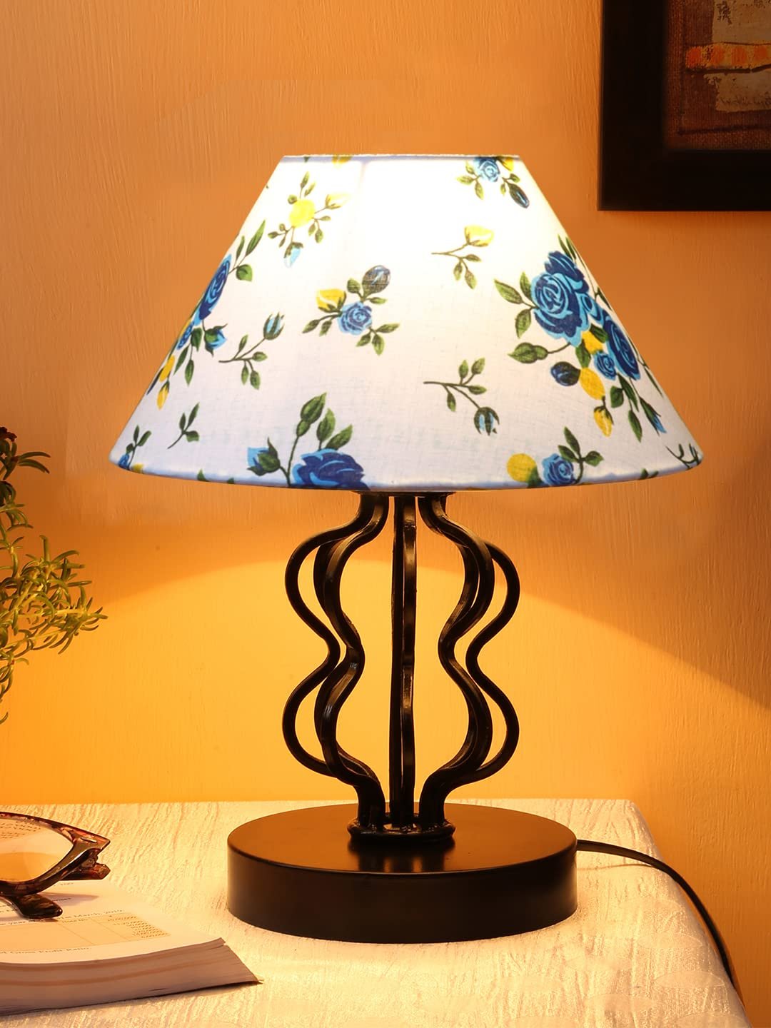 Multi Cotton Shade Iron Table Lamp(APA122)
