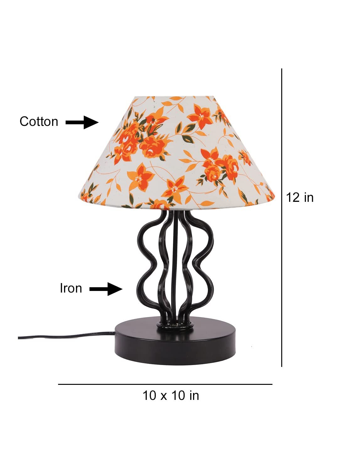 Multi Cotton Shade Iron Table Lamp(APA123)