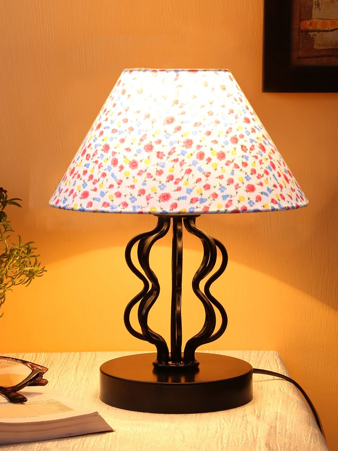 Multi Cotton Shade Iron Table Lamp(APA124)