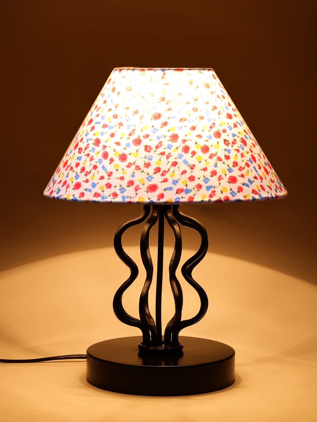Multi Cotton Shade Iron Table Lamp(APA124)