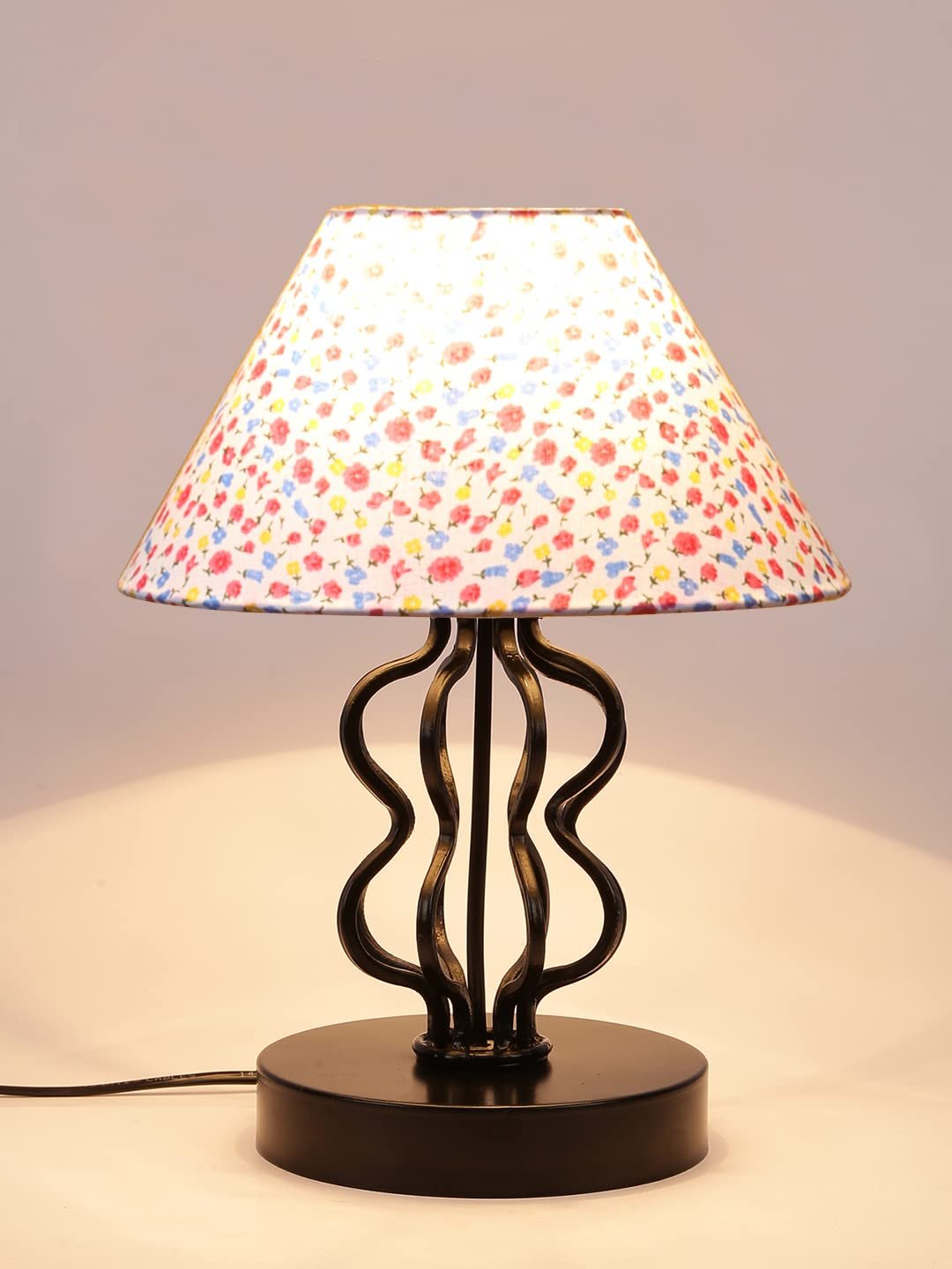 Multi Cotton Shade Iron Table Lamp(APA124)