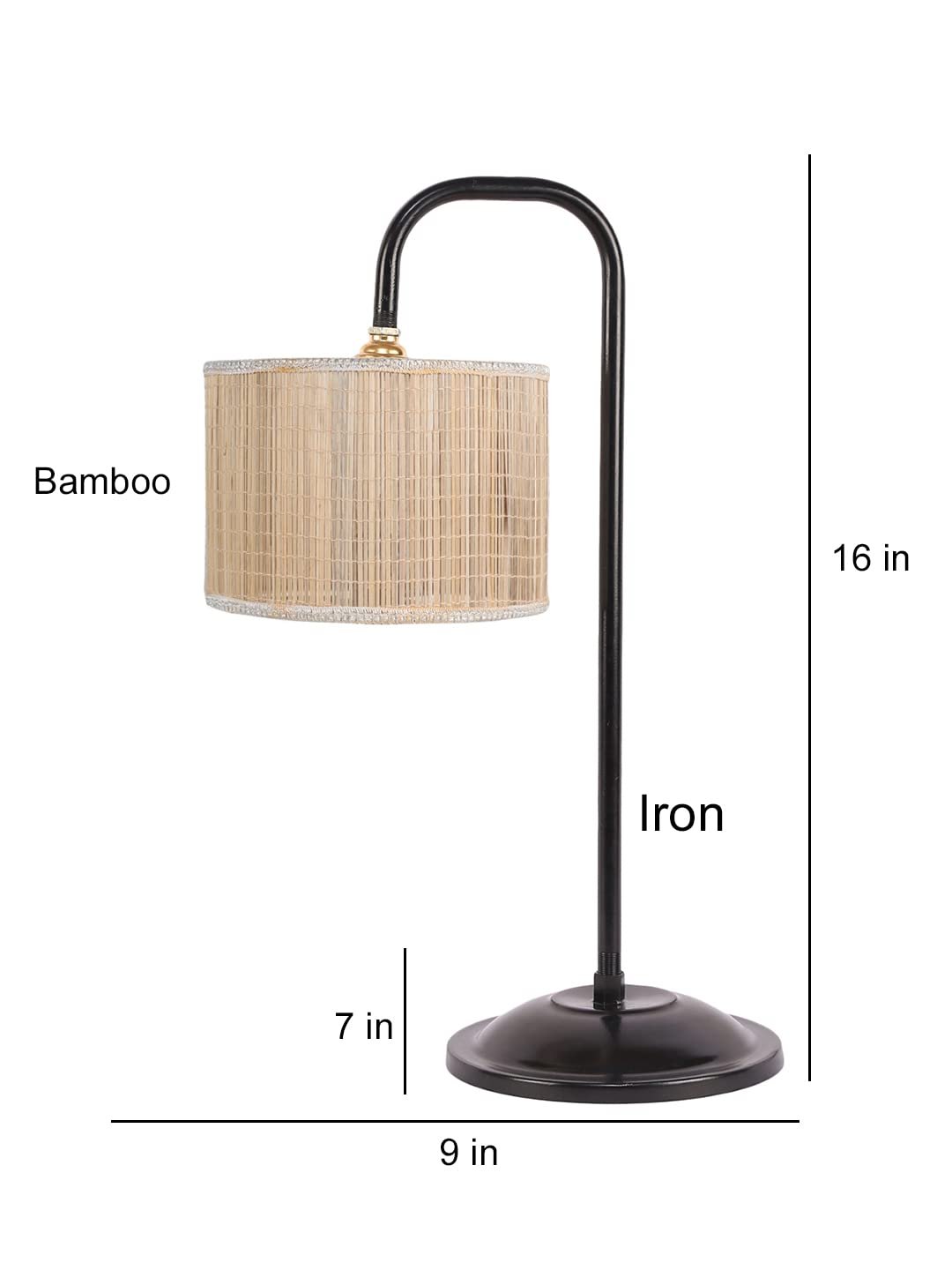 Bamboo Shade Iron Table Lamp(ARM01)